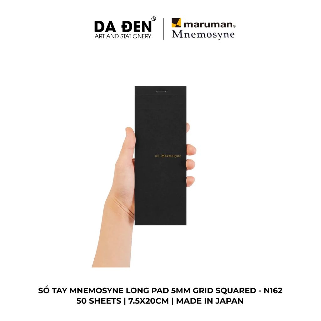 Sổ Tay Maruman Mnemosyne Ô Vuông Grid Squared 5mm Long Pad N161/N162