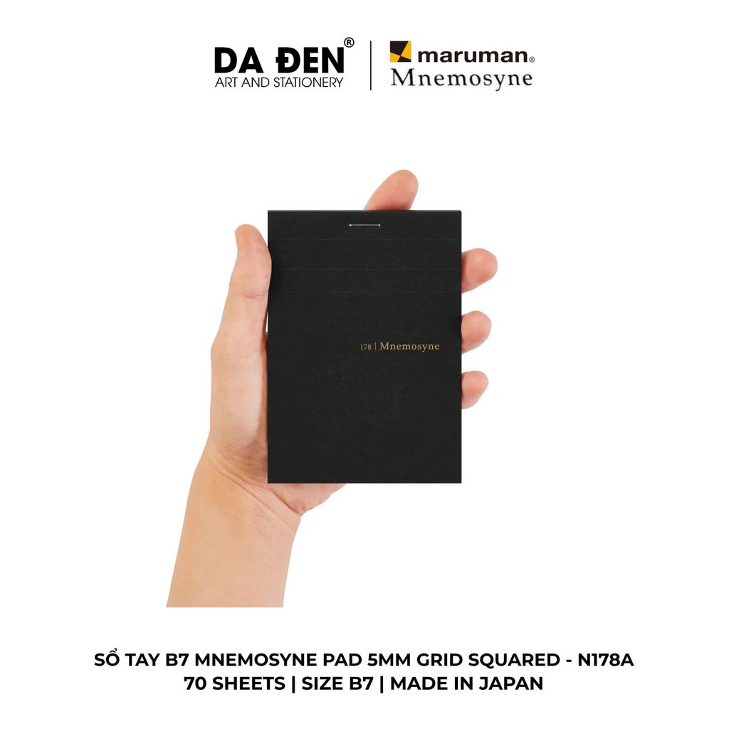 Sổ Tay Maruman Mnemosyne Ô Vuông Grid Squared 5mm Long Pad N161/N162