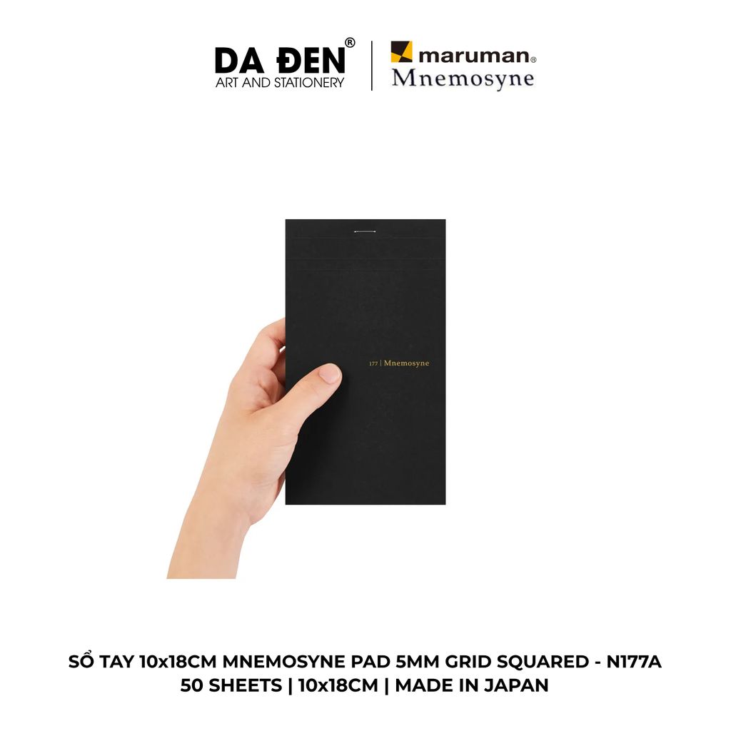 Sổ Tay Maruman Mnemosyne Ô Vuông Grid Squared 5mm Long Pad N161/N162