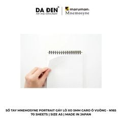 Sổ Tay Maruman Mnemosyne Portrait 5mm Grid Caro Ô Vuông N165