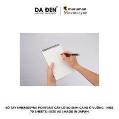 Sổ Tay Maruman Mnemosyne Portrait 5mm Grid Caro Ô Vuông N165