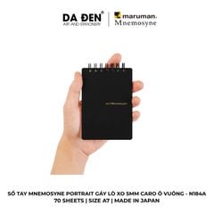Sổ Tay Maruman Mnemosyne Portrait 5mm Grid Caro Ô Vuông N165