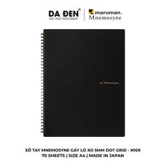 [DA ĐEN] Sổ Tay Maruman Mnemosyne Gáy Lò Xo 5mm Dot Grid N109/N104/N105