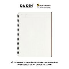 [DA ĐEN] Sổ Tay Maruman Mnemosyne Gáy Lò Xo 5mm Dot Grid N109/N104/N105