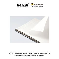 Sổ Tay Maruman Mnemosyne Gáy Lò Xo 5mm Dot Grid N109 | N104 | N105