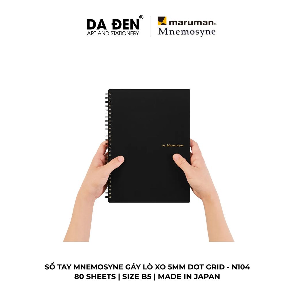 Sổ Tay Maruman Mnemosyne Gáy Lò Xo 5mm Dot Grid N109 | N104 | N105
