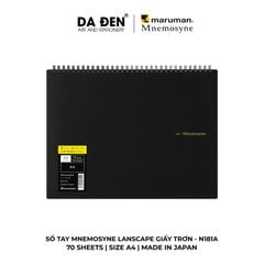 [DA ĐEN] Sổ Tay Maruman Mnemosyne Lanscape Giấy Trơn N181A/N183A