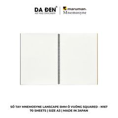 Sổ Tay Maruman Mnemosyne Lanscape 5MM Ô Vuông Squared