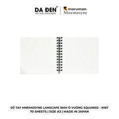 Sổ Tay Maruman Mnemosyne Lanscape 5MM Ô Vuông Squared