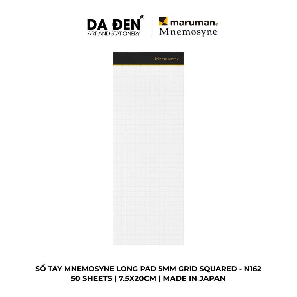 Sổ Tay Maruman Mnemosyne Ô Vuông Grid Squared 5mm Long Pad N161/N162