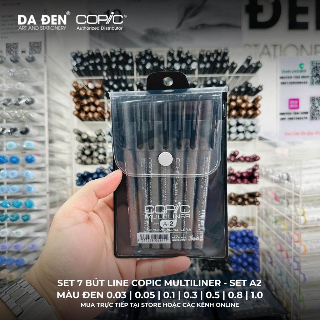 [DA ĐEN] Các Set Bút Line Đen Cao Cấp Copic Multiliner