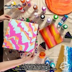 [DA ĐEN] Acrylic Đổ Mont Marte - Pouring Acrylic Premium Mont Marte 240ml