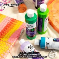 [DA ĐEN] Acrylic Đổ Mont Marte - Pouring Acrylic Premium Mont Marte 240ml