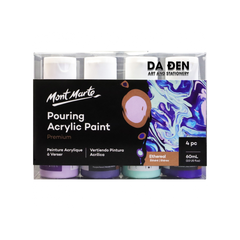 Màu Premium Pouring Acrylic Paint 60ml Set 4 Chai - Ethereal