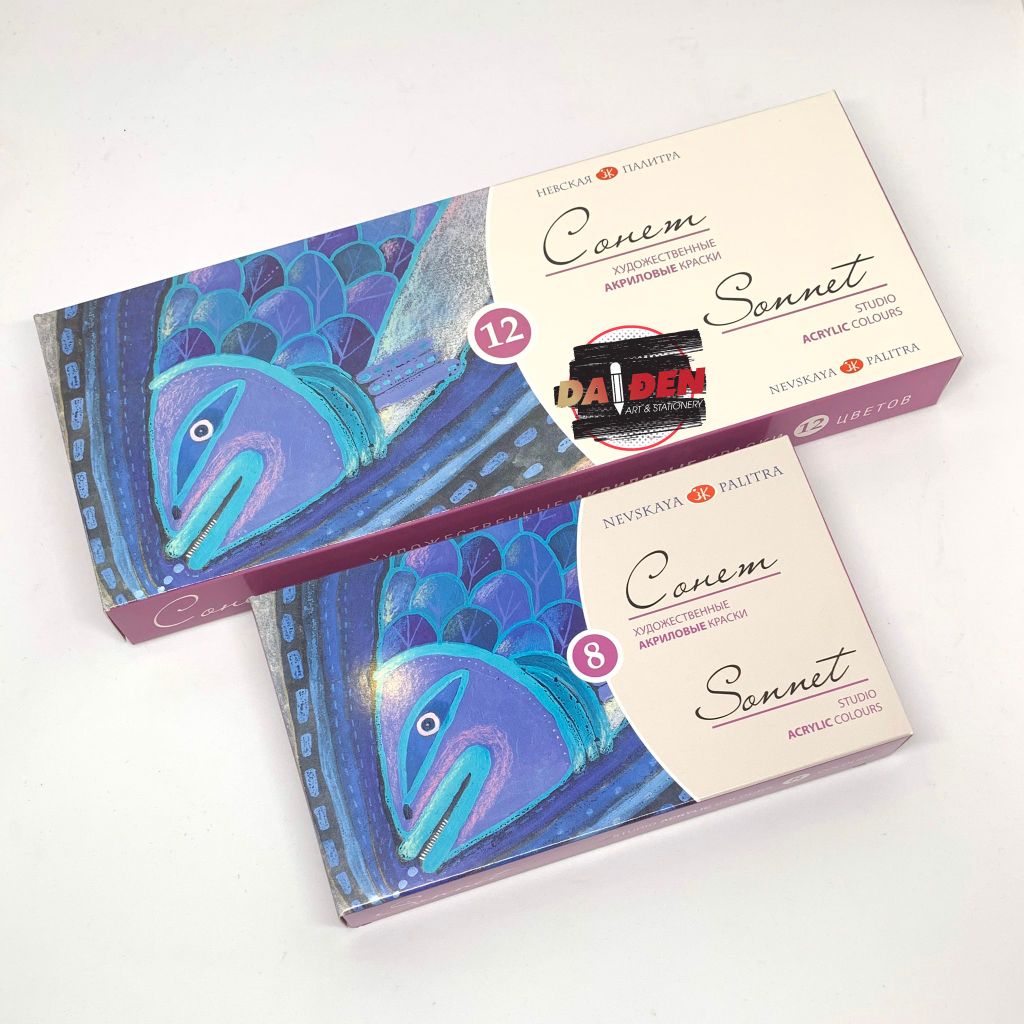 Màu Acrylic Sonnet Bộ 8 | 12 Màu x 10ml