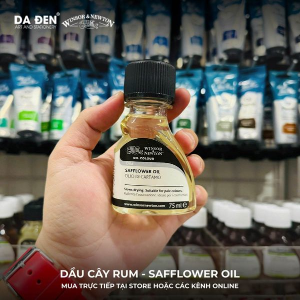 [DA ĐEN] Dầu Cây Rum - Safflower Oil của Winsor & Newton 75ml