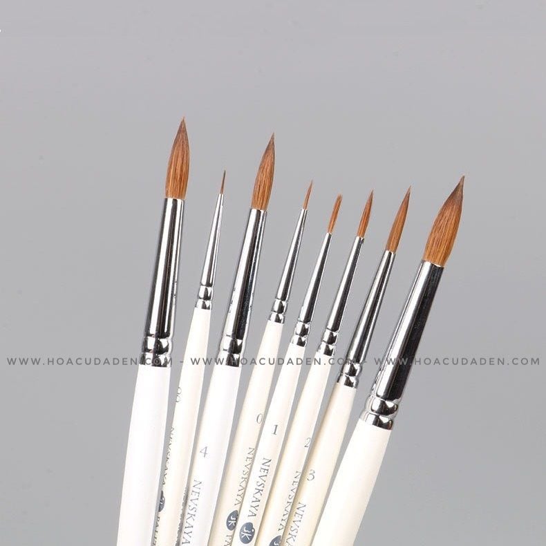 Cọ Tỉa Nail Lông Chồn Nevskaya White Nights (Nga)