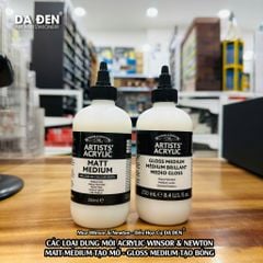 [DA ĐEN] Dung Môi Acrylic Aritst - Gloss Medium Tạo Bóng và Matt Medium Tạo Mờ của Winsor & Newton 250ml