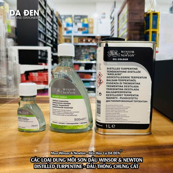 [DA ĐEN] Dung Môi Sơn Dầu Distilled Turpentine - Dầu Thông Chưng Cất Winsor & Newton