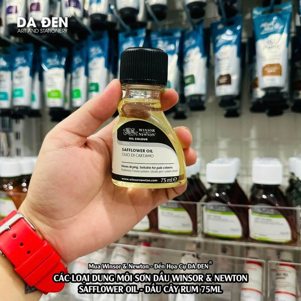 [DA ĐEN] Dung Môi Sơn Dầu Safflower Oil - Dầu Cây Rum của Winsor & Newton 75ml