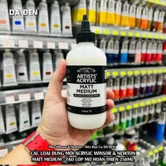 [DA ĐEN] Dung Môi Acrylic Aritst - Gloss Medium Tạo Bóng và Matt Medium Tạo Mờ của Winsor & Newton 250ml