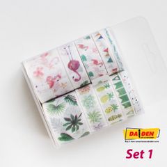 Washi Tape Bộ 10 Cuộn Phong Cách