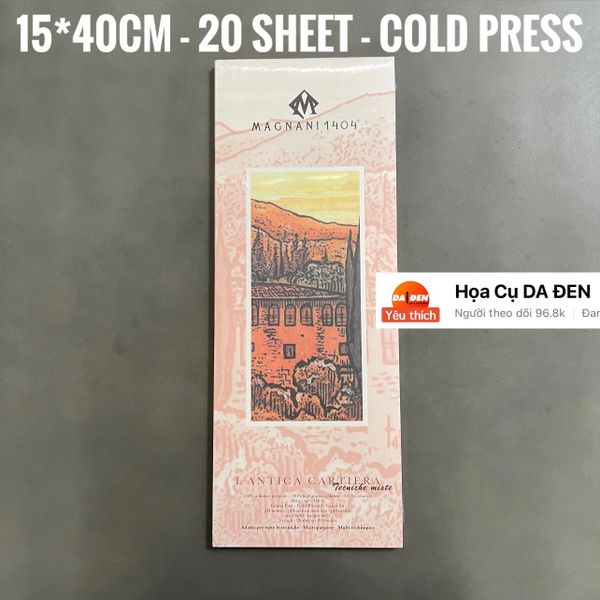 Thanh Lý Sổ Magnani ̶2̶̶3̶̶2̶̶0̶̶0̶̶0̶ Còn 116k 15x40cm 20 Tờ Cold Press
