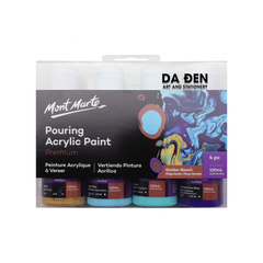 Màu Premium Pouring Acrylic Paint 120ml Set 4 Chai - Golden Beach