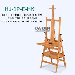 Giá Vẽ Gỗ Sồi Có Hộp Đựng Hosenart Chỉnh Nghiêng (Mã HJ)