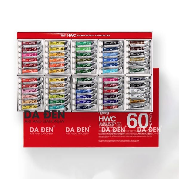 Màu Nước Holbein Artist 60 Màu 5ml (W411)