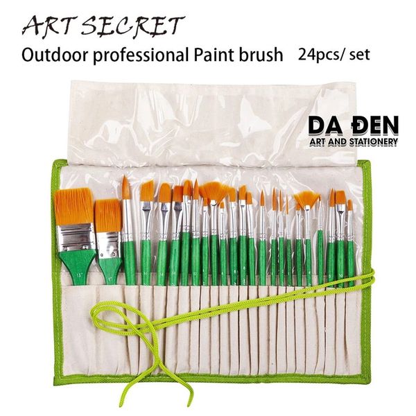 Bộ 24 Cọ Vẽ Art Secret Kèm Túi Vải MS-2252