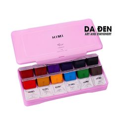 Màu Gouache Himi Thạch 18/24/56 Màu Hộp Nhựa