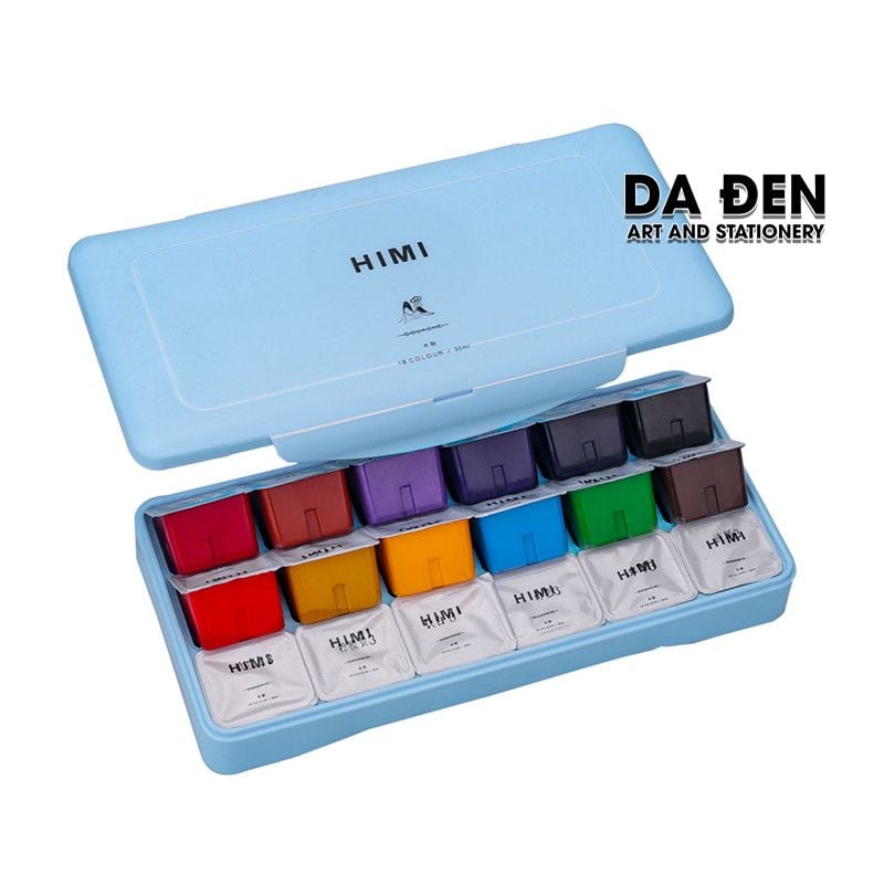 Màu Gouache Himi Thạch 18/24/56 Màu Hộp Nhựa