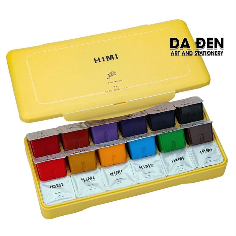 Màu Gouache Himi Thạch 18/24/56 Màu Hộp Nhựa