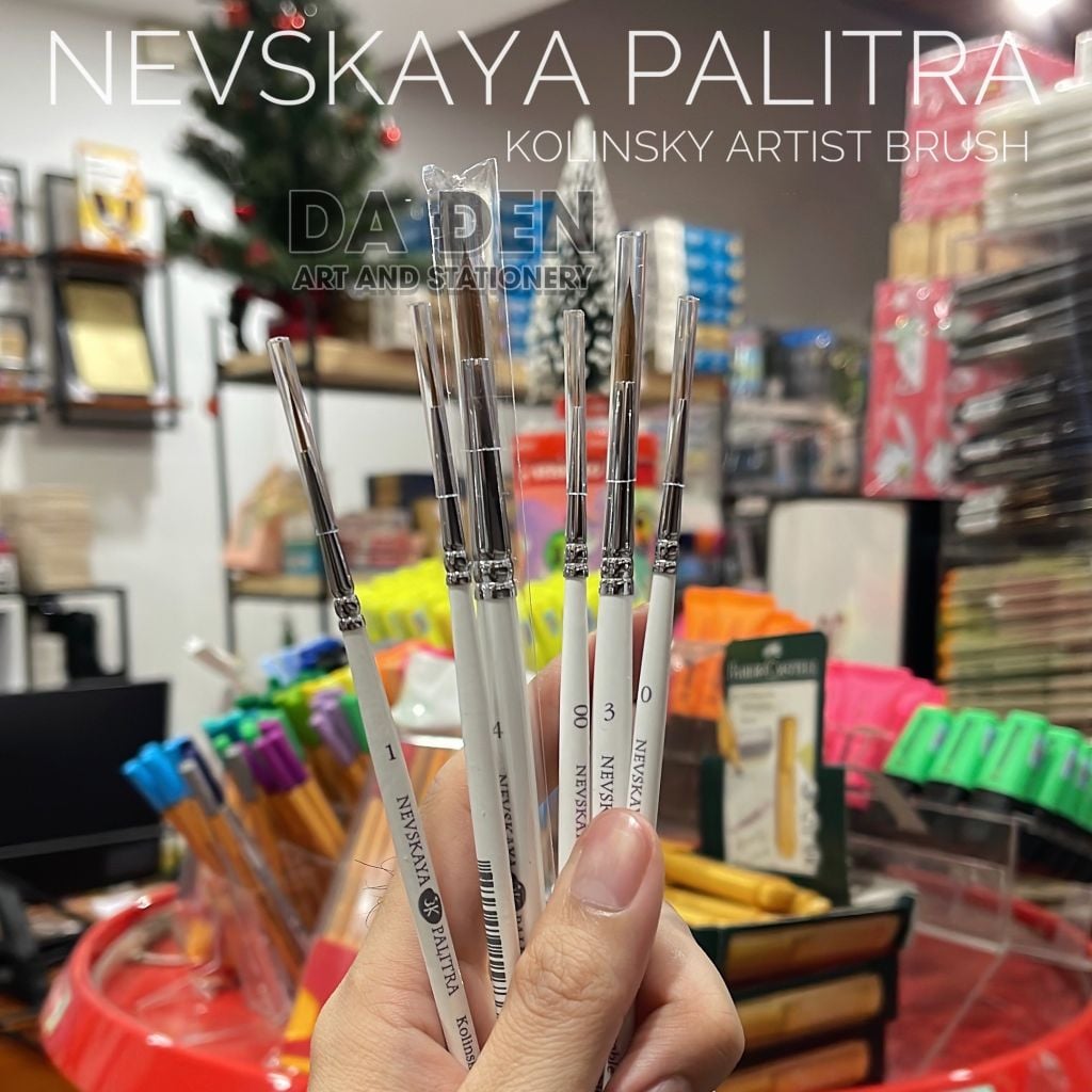 Cọ Tỉa Nail Lông Chồn Nevskaya White Nights (Nga)