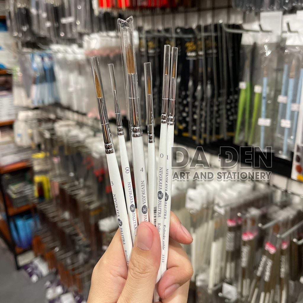 Cọ Tỉa Nail Lông Chồn Nevskaya White Nights (Nga)