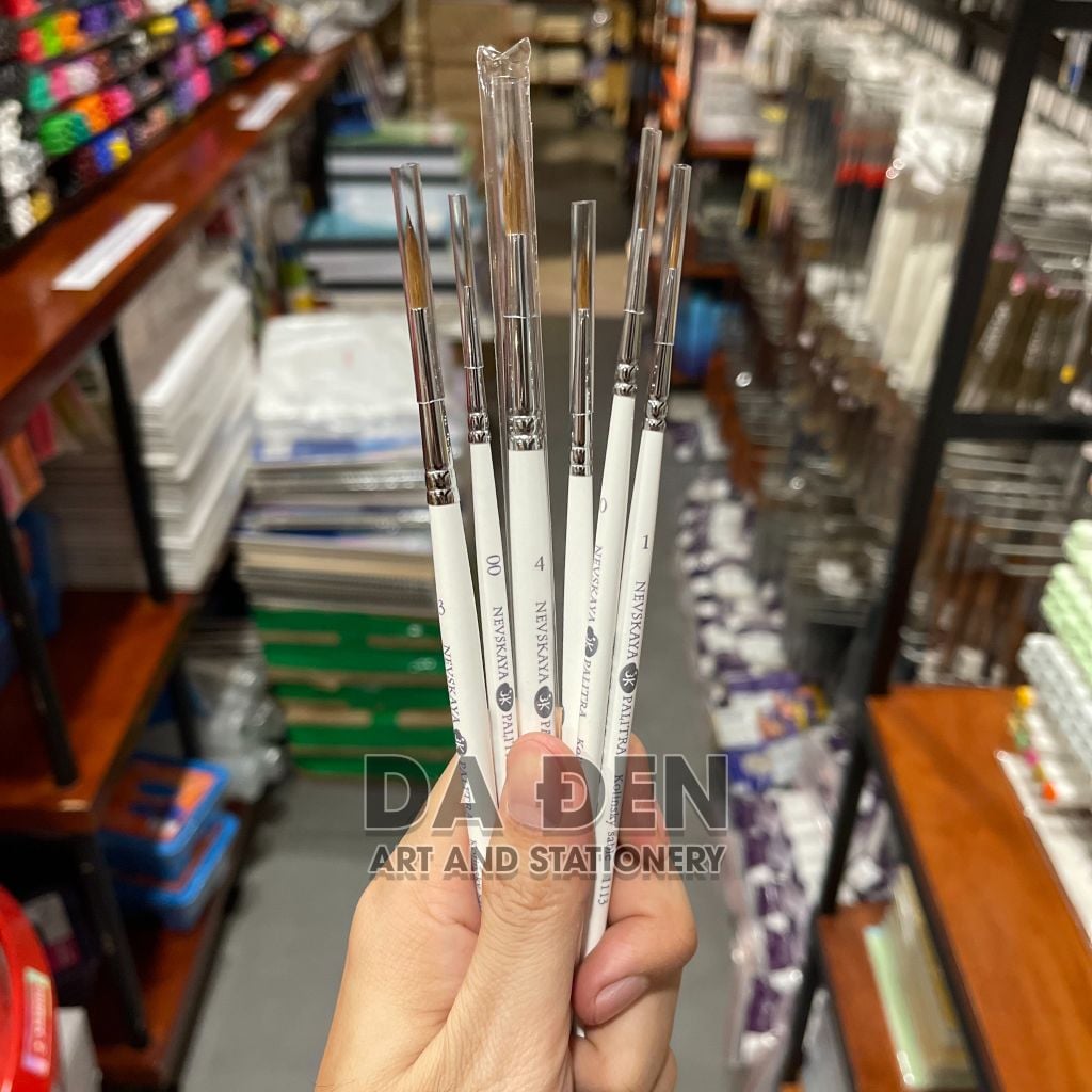 Cọ Tỉa Nail Lông Chồn Nevskaya White Nights (Nga)