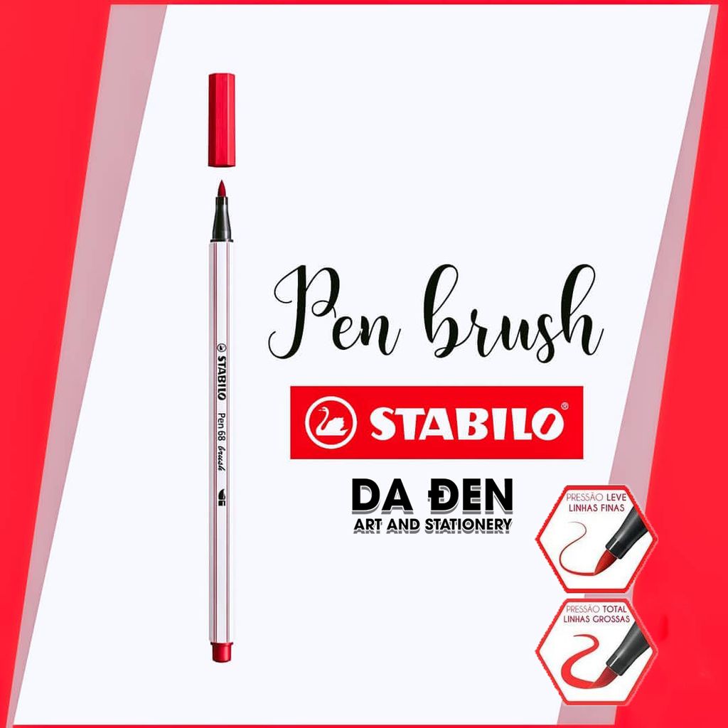 Bút Brush Thư Pháp STABILO Pen 68 PN68BR