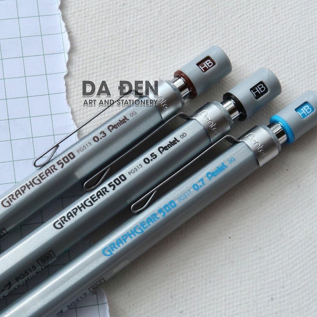 Bút Chì Pentel Graph Gear 500 Inox Cao Cấp