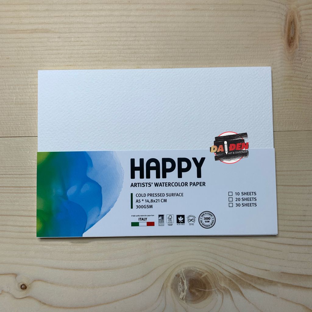 Giấy Vẽ Màu Nước 300gsm Happy Art