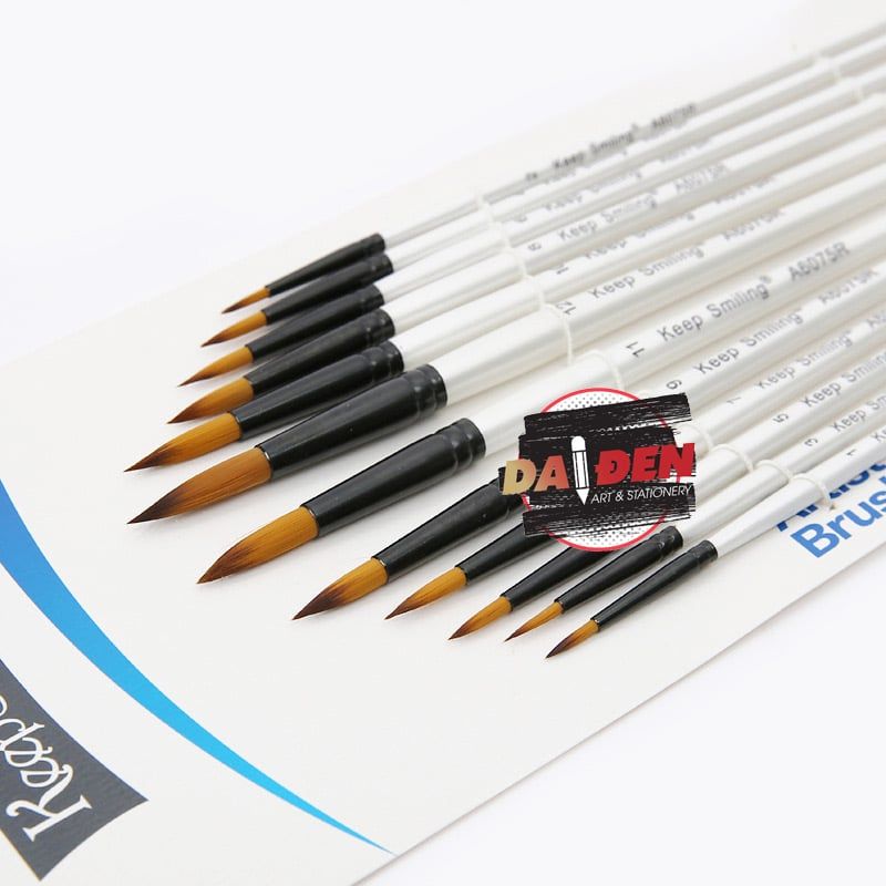 Bộ 12 Cọ Keep Smilling Thân Trắng (A6075)