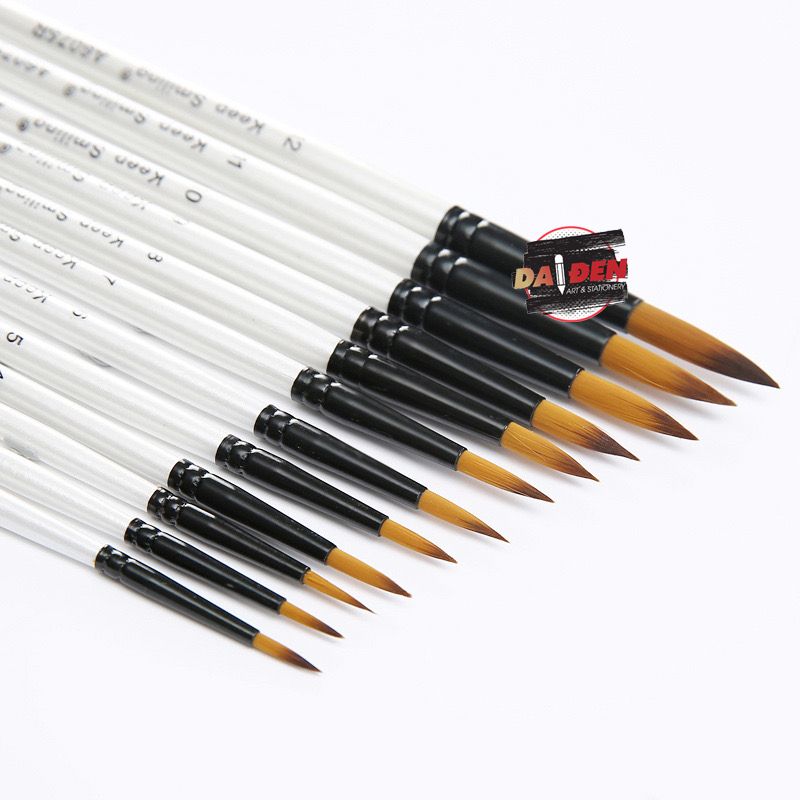 Bộ 12 Cọ Keep Smilling Thân Trắng (A6075)