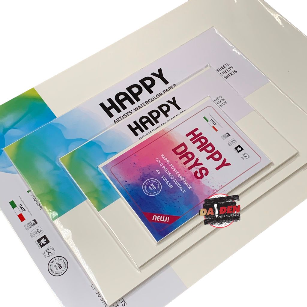 Giấy Vẽ Màu Nước Happy Artist 300gsm