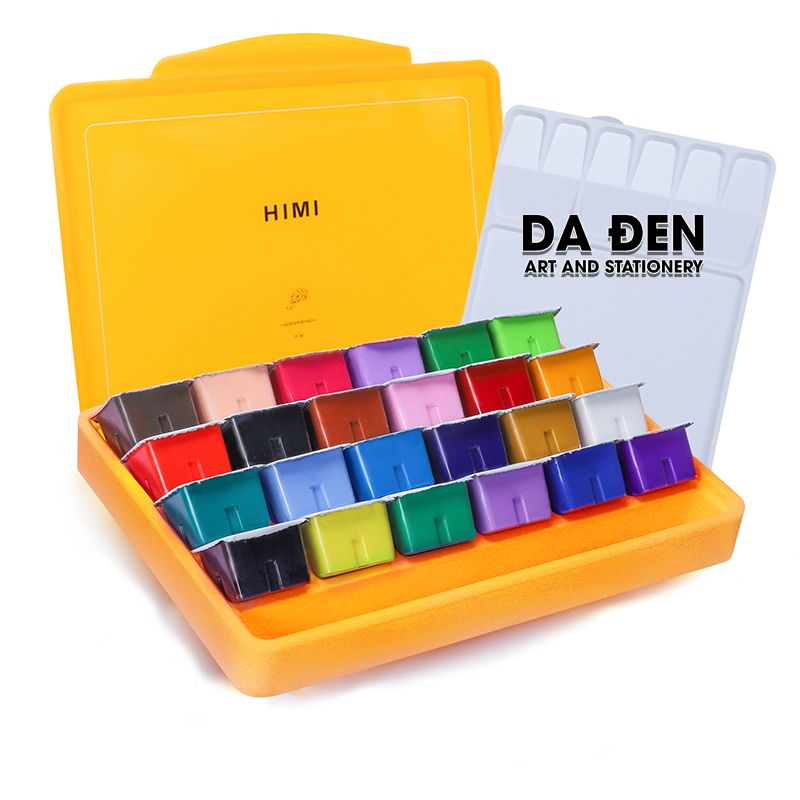 Màu Gouache Himi Thạch 18/24/56 Màu Hộp Nhựa