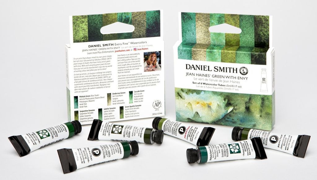 [DA ĐEN] Màu Nước Daniel Smith - Jean Haines' Green With Envy Set 6 x 5ml