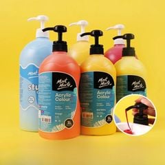 Màu Signature Acrylic Mont Marte Bình 1 Lít Có Vòi
