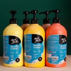 Màu Signature Acrylic Mont Marte Bình 1 Lít Có Vòi
