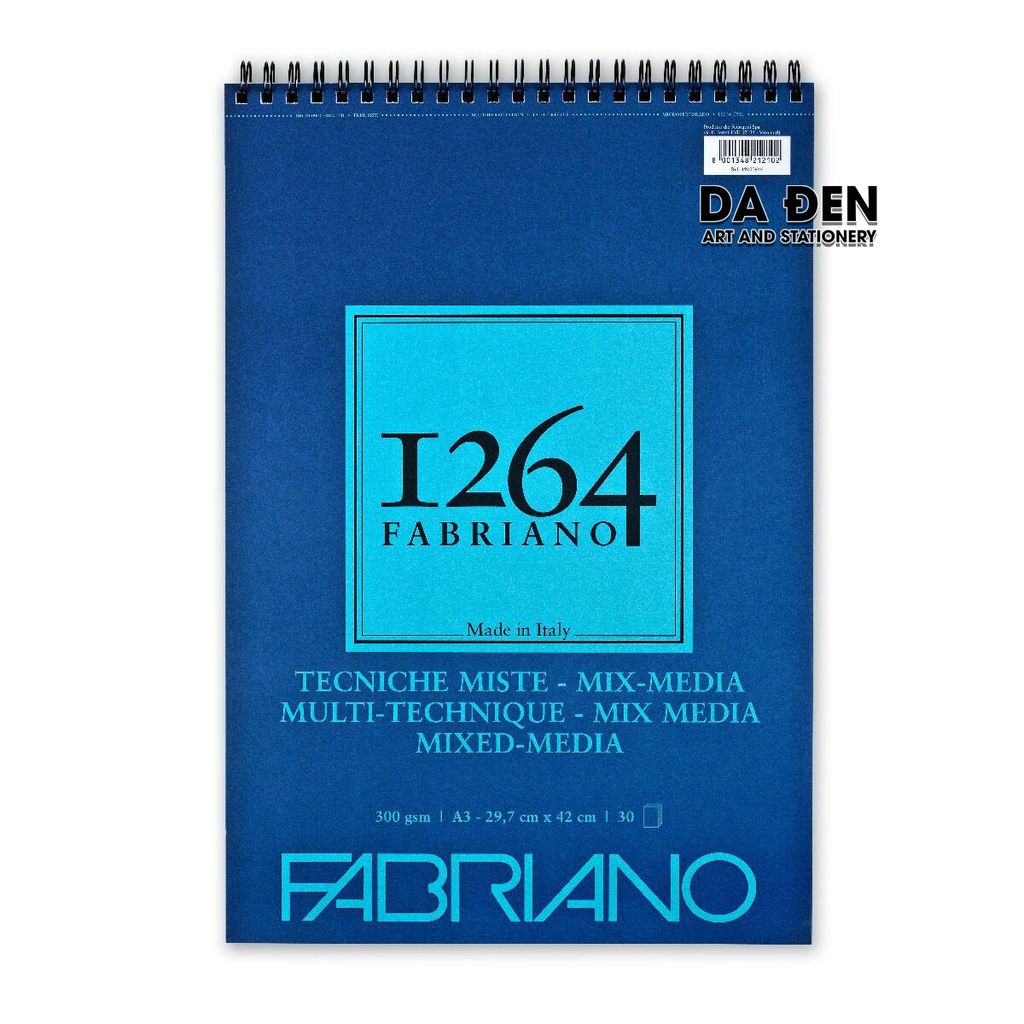 Sổ Fabriano 1264 Mix Media A5|A4|A3 300g/m²