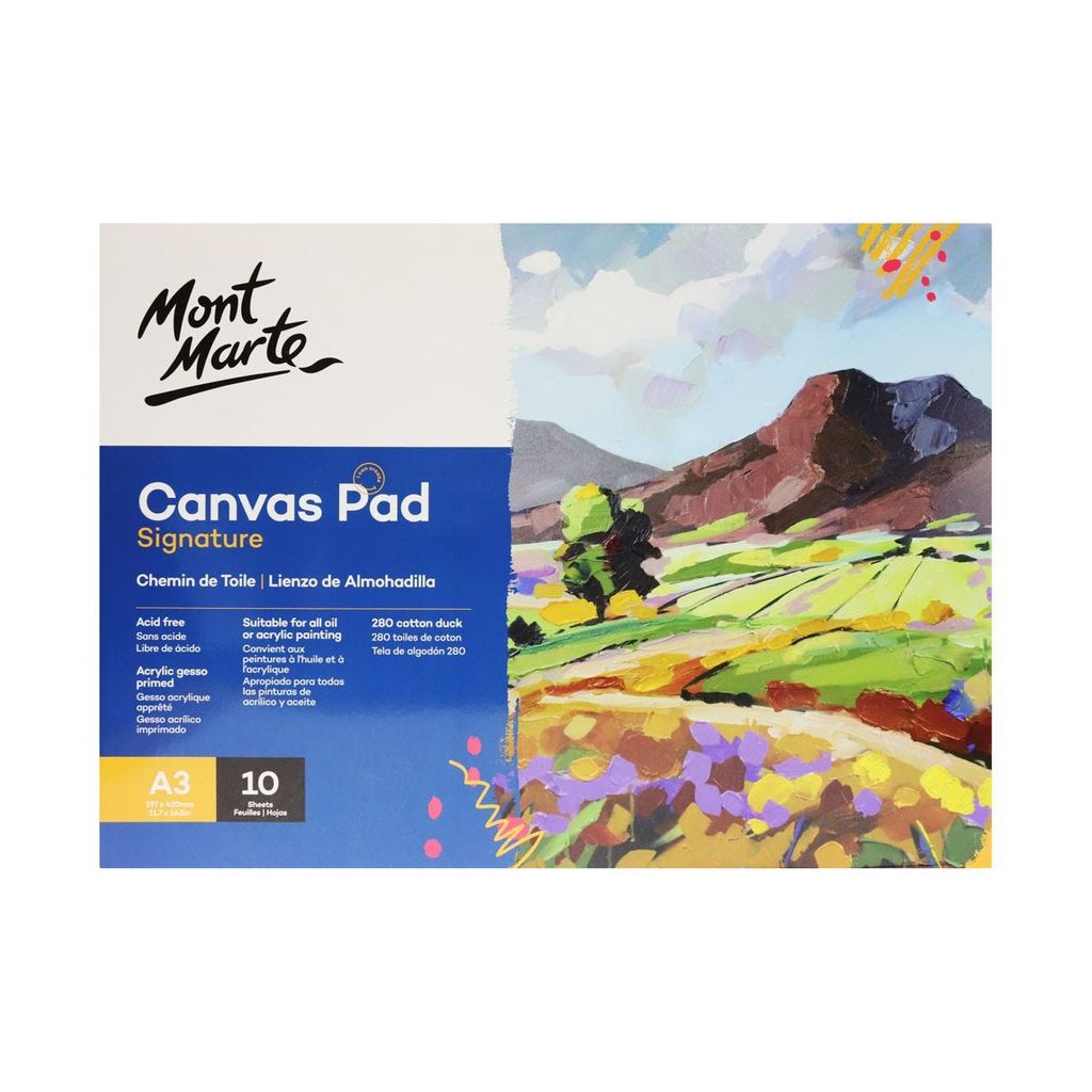 Canvas Pad Vẽ Acrylic 10 Tờ A3/A4/A5