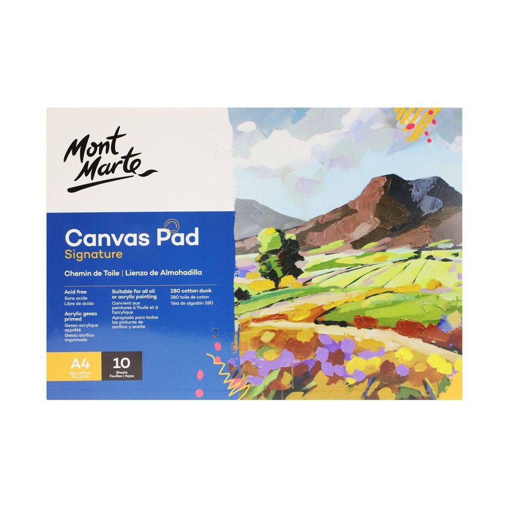 Sổ Vẽ Canvas Mont Marte A3|A4|A5 10 Tờ